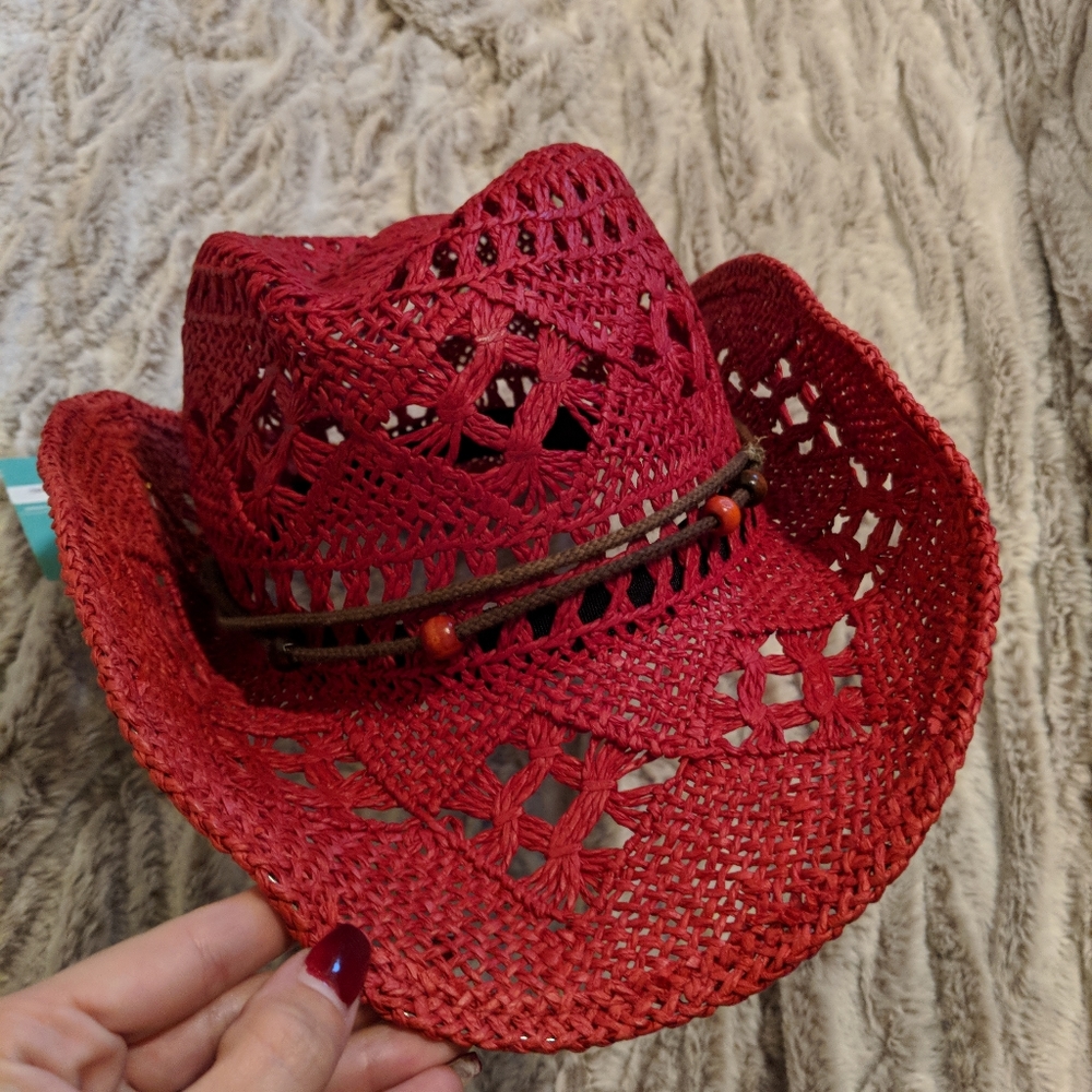 Red cowboy hat